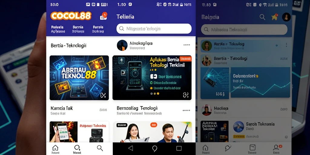 Tampilan antarmuka COCOL88 yang menarik dan informatif.