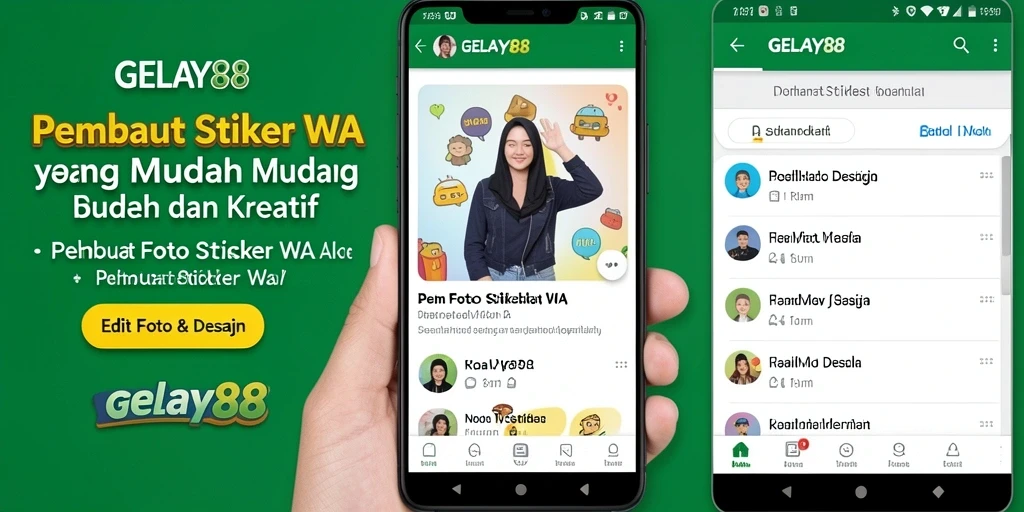 Antarmuka aplikasi Pembuat Stiker WA yang mudah digunakan.