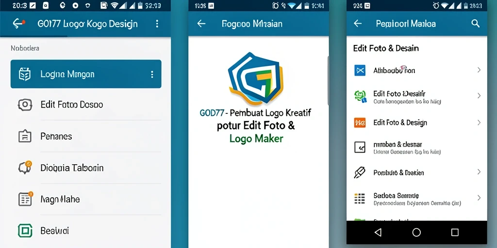 Tampilan antarmuka GOD77 yang sederhana dan fungsional.