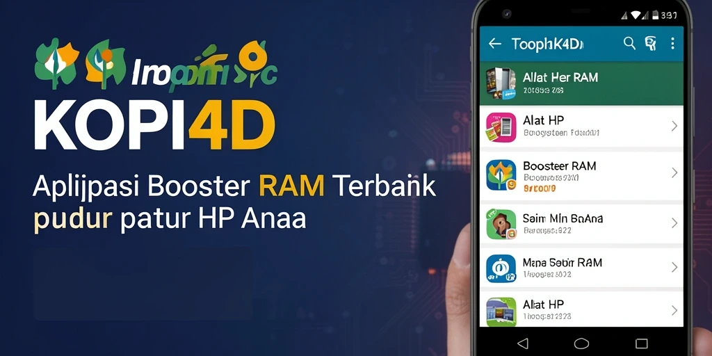 Antarmuka KOPI4D yang intuitif untuk mengoptimalkan RAM.