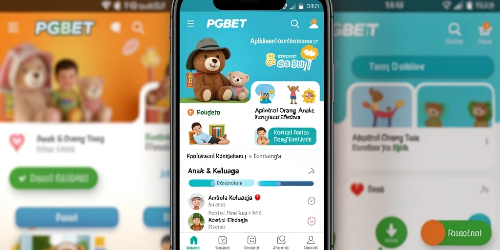 Antarmuka PGBET yang intuitif dan fungsional untuk kontrol orang tua.