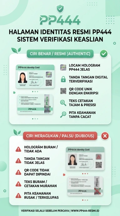 Tampilan kanal resmi pp444